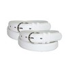 CTM Women's Leather 1 1/8 Inch Dress Belt (Pack of 2) - 4 of 4