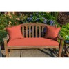 Casual Cushion Solid Sunbrella Fabric 1-Piece Indoor/Outdoor Square Throw Pillow, 15"W x 15"L - 2 of 4