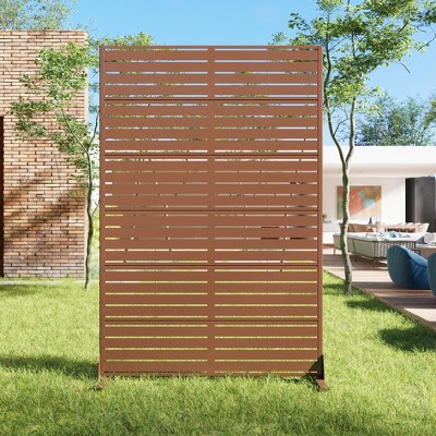 Lirago Metal Outdoor Privacy Screen Privacy Fence Outdoor Privacy Panel - 72x47