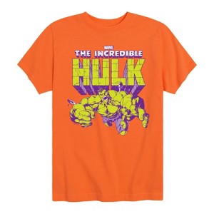 Boys' - Marvel - Hulk Logo Short Sleeve Graphic T-Shirt - 1 of 4