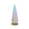 Melrose Multicolor Lighted Glass Tree (Set of 3) - 2 of 4