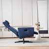 360 Swivel Recliner Chair with Adjustable Backrest and Footrest Comfy Accent Chairs Swivel Chairs for Living Room and Reading Corner-Maison Boucle - 3 of 4