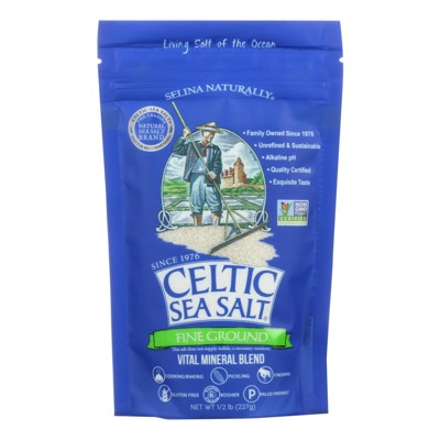 Celtic Sea Salt - Fine Ground Sea Salt - Case of 6 - 0.5 lb