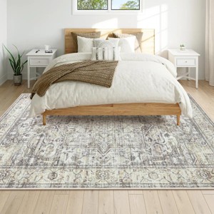 Lahome Boho Traditinal Area Rug for Bedroom Soft Non Slip Washable Living Dining Room Mat Indoor Office Carpet for Kitchen Nursery Bedroom - 1 of 4