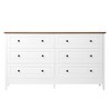 HDZNVF White Dresser for Bedroom, 6 Drawer Dresser with Wide Drawer and Metal Handles - 4 of 4