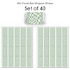 Big Dot of Happiness Sage Green Checkered Party - Mini Candy Bar Wrapper Stickers - Small Favors - 40 Count - 3 of 4