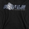 Queens University of Charlotte Official Distressed Primary Logo Adult Pull-Over Hoodie - 2 of 4