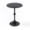 FONTOI Vintage Metal End Table, Round Side Table for Sofa Bedside, Accent Table for Small Space Living Room Bedroom, Black, 15.7"*20.8"*15.7" - 4 of 4