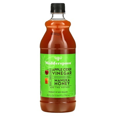 Wedderspoon Raw Apple Cider Vinegar With Monofloral Manuka Honey, 25 Fl ...