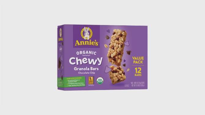 Annie&#39;s Chocolate Chip Chewy Value Pack - 10.68oz, 2 of 7, play video