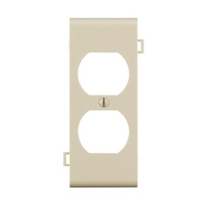 Leviton 0PSC8-00T Light Almond 1 gang Thermoplastic Nylon Duplex Sectional End Wall Plate 1 pk - 1 of 1