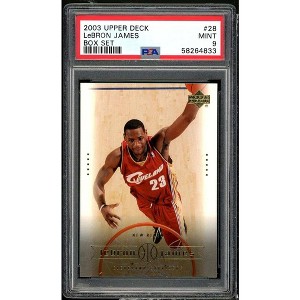 LeBron James Rookie Card 2003 Upper Deck LeBron James Box Set #28 PSA 9 - 1 of 2