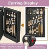 Black Jewelry Box for Women, 5 - Layer Organizer with Mirror 4 Drawers for Rings, Earrings, Necklaces - 3 of 4