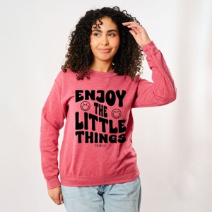 Simply Sage Market S.W.Smiley Enjoy The Little Things Sweatshirt - 1 of 4