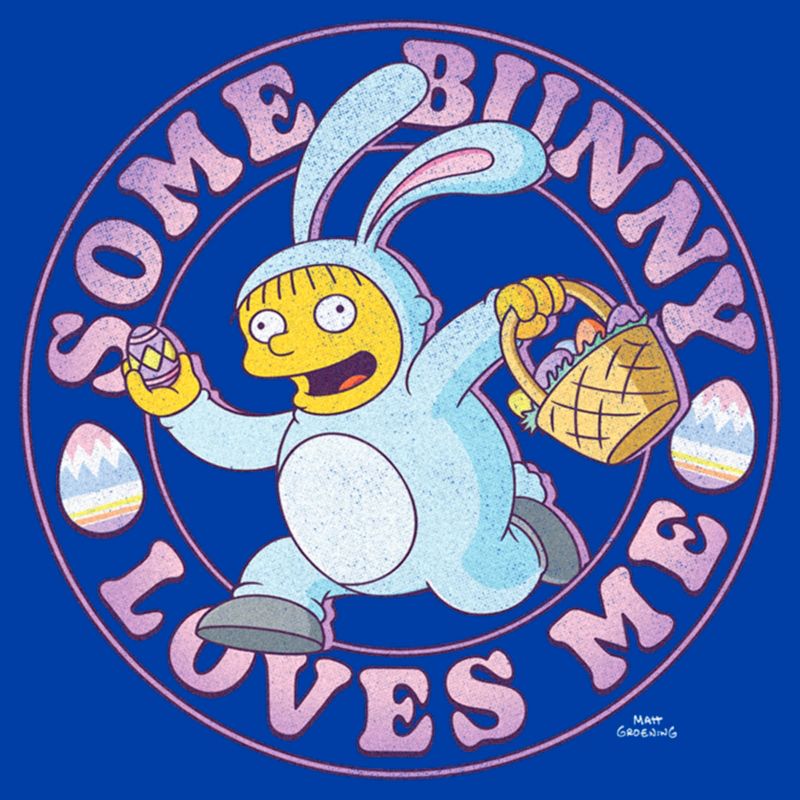 Men's The Simpsons Easter Ralph Some Bunny Loves Me T-Shirt, 2 of 5