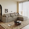 MAYEERTY 106" Modular Sofa Camel - 106", Corduroy, Double-Layer, Detachable Cushions, No Assembly, for Living Room - 2 of 4