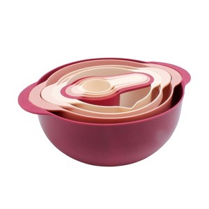 COOK WITH COLOR Nesting Bowls with Measuring Cups 8 Piece - 1 of 4