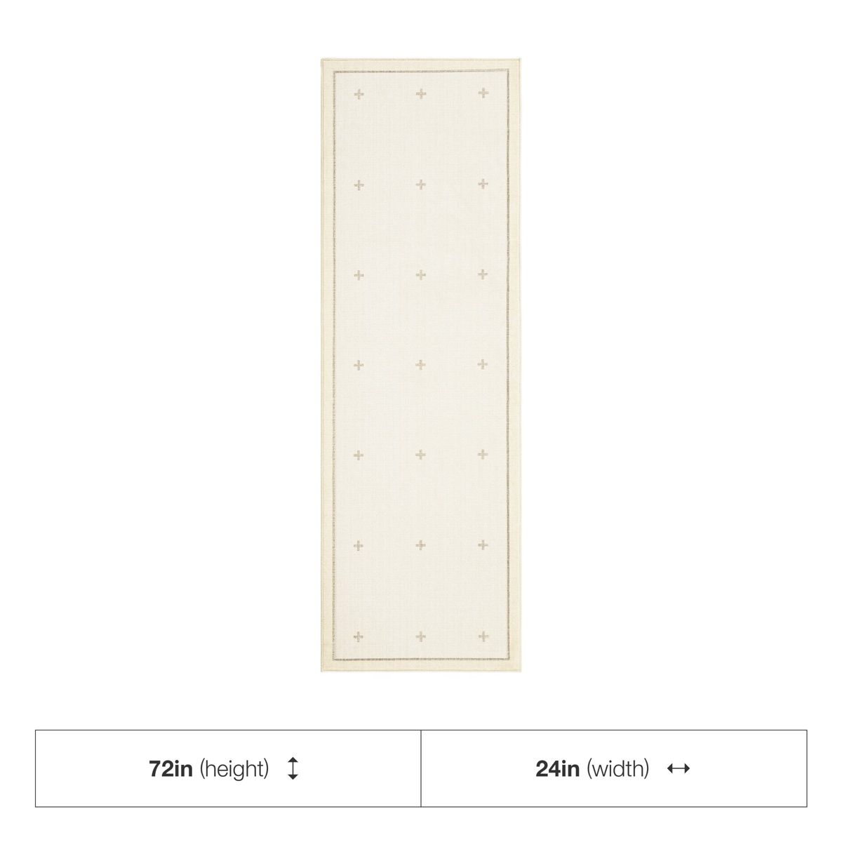 Garvee Area Rugs for Living Room Bedroom Modern Cross Pattern Rug Washable Bordered Carpet Low Pile Non-Slip Accent Rug for Dining Room Hallway - thumbnail 10