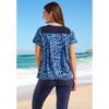 Swim 365 Women's Plus Size Mesh Yoke Swim Tee - 3 of 4