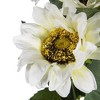 Vynxaria 4-Pack Artificial Yellow Sunflower Bush - 18.9" for Effortless Decor - 4 of 4