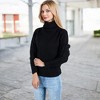 Anna-Kaci Women's Long Sleeve Cable Knit Turtleneck Sweater Soft Warm Cozy Pullover Classic Design - 3 of 4