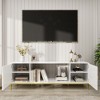 Bella Depot 70''W Wood Media Entertainment Center Console TV Stand - 2 of 4