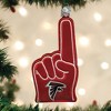 Old World Christmas Blown Glass Ornament for Christmas Tree, Atlanta Falcons Foam Finger - 2 of 4