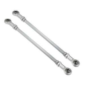 Unique Bargains M8 Steering Suspension Tie Rod for 49cc Electric ATV Go Kart 2Pcs Silver Tone - 1 of 4
