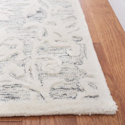 Handcrafted Metro Tufted Wool Rectangular Rug 8' x 10' - Gray