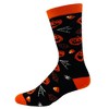 Crazy Dog Women's Jack-O-Lantern Socks Funny Halloween Party Trick Or Treat Pumpkin Graphic Footwear - 2 of 4