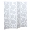NicBex 4-Panel Room Divider for Home, Divider for Room Separation, Modern Folding Fabric Privacy Screen with Circle Pattern for Home & Office - 3 of 4