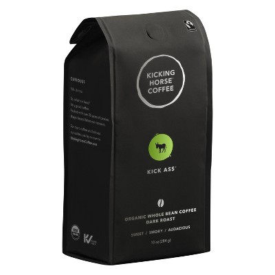 Kick Ass Organic Dark Roast Whole Bean Coffee - 10oz