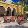 UPTIOT 4 Piece Multiple Chairs Seating Group with Cushions - 4 of 4