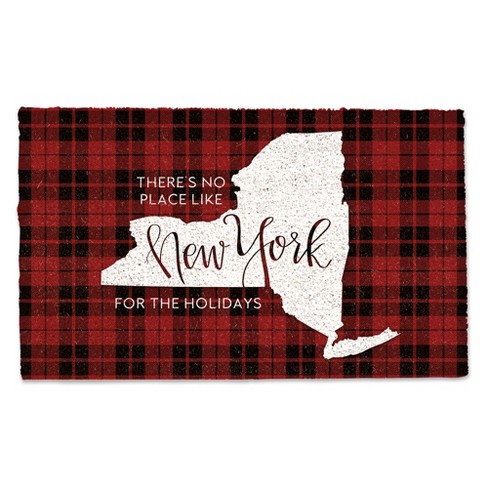 Creative Products There's no Place like New York for the Holidays 30 x 18 Door Mat - image 1 of 1