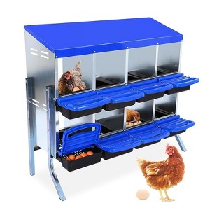 Chicken Nesting Box,Chicken Egg Laying Box with Compartments, Roll Away Eggs Laying Boxes, Nesting Boxes, indoor & Outdoor Use,Easy Egg Collection - 1 of 4