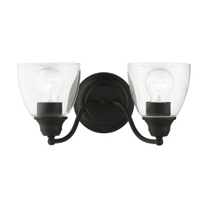 Livex Lighting Montgomery 2 - Light Vanity in  Black - 1 of 3