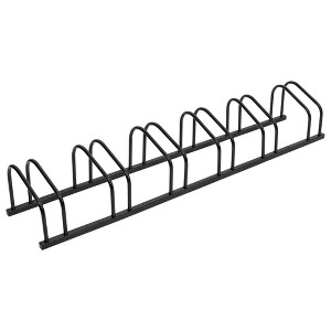 vidaXL Bike Rack for 6 Bikes Black Steel - 1 of 4