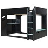 Polibi Full Size Gaming Loft Bed with Adjustable Desk, RGB Lights, and Storage - 2 of 4