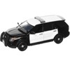 2022 Ford Police Interceptor Utility Unmarked Black and White 1/24 Diecast Model Car by Motormax - 2 of 3