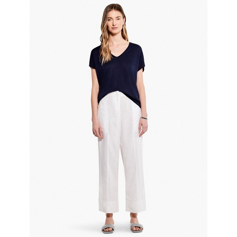 Nic + Zoe Relaxed V Sweater Tee - Blue, L : Target