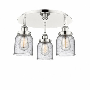 Bell - 3 Light Flush Mount In Art Deco Style-9.25 Inches Tall and 16.75 Inches Wide - 1 of 1