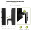 Max Storage Entryway Organizer, 3-Drawer Tipping Bucket Shoe Cabinet with Pull-down Seat, Freestanding Hallway Rack - 2 of 3