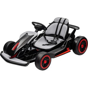 Go Kart for Kids, 24V Drift Kart with 2X200W Strong Motor, 7AH Big Battery, Electric Pedals, Electric Go Kart Outdoor Race Toy - 1 of 4
