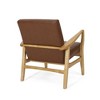 Modern Accent Chair with Tufted Back and Birch Wood Legs, Upholstered Sofa Chair for Living Room, Bedroom Arm Chair -Christopher Knight Home - 3 of 4