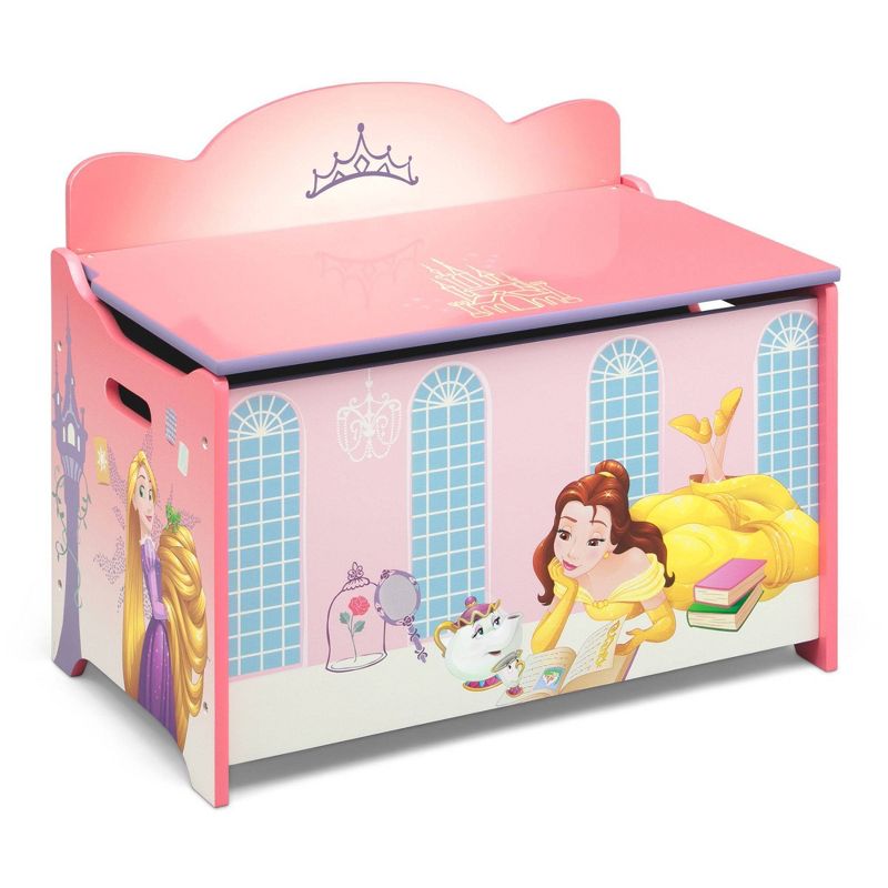 Delta Children Disney Princess Deluxe Toy Box - Greenguard Gold Certified, 1 of 10