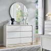 SinCiDo Modern 47" Wide Bedroom Dresser w/ 6 Drawers Dressers Hests of Drawers w/ Curved Profile Design,for Closet for Bedroom,Living Room - 3 of 4
