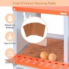 ELJGET 3-10 Compartment Chicken Nesting Box, Wall Mount Metal Coop Egg Storage, Heavy Duty Chicken Laying Box, Large Chicken Coop Box for Chicken Hen - 3 of 4