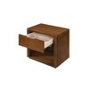 Omax Decor,Venice Modern Nightstand with Soft Close Drawer in Black - 3 of 4