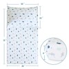 Biloban-Toddler Sheet Sets 2 Piece - Includes a Crib Fitted Sheet and Pillowcase, 52*28 Whale - 4 of 4