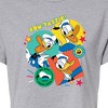 Women's - Disney - Donald Duck Sticker Look Cropped Graphic T-Shirt - 2 of 4